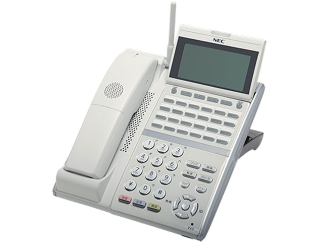 DTZ-24BT-3D(WH)TEL 24ボタンカールコードレスデジタル多機能電話機  【中古品】