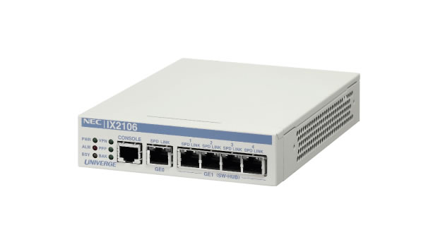 NEC VPN対応高速アクセスルータ UNIVERGE IX2106